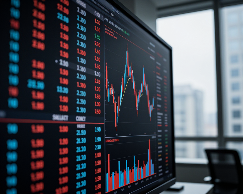 Financial Market Decline Visual