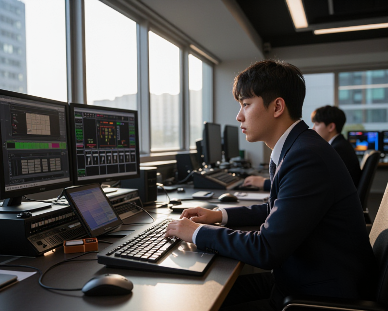 Professional Broadcasting Studio Atmosphere
