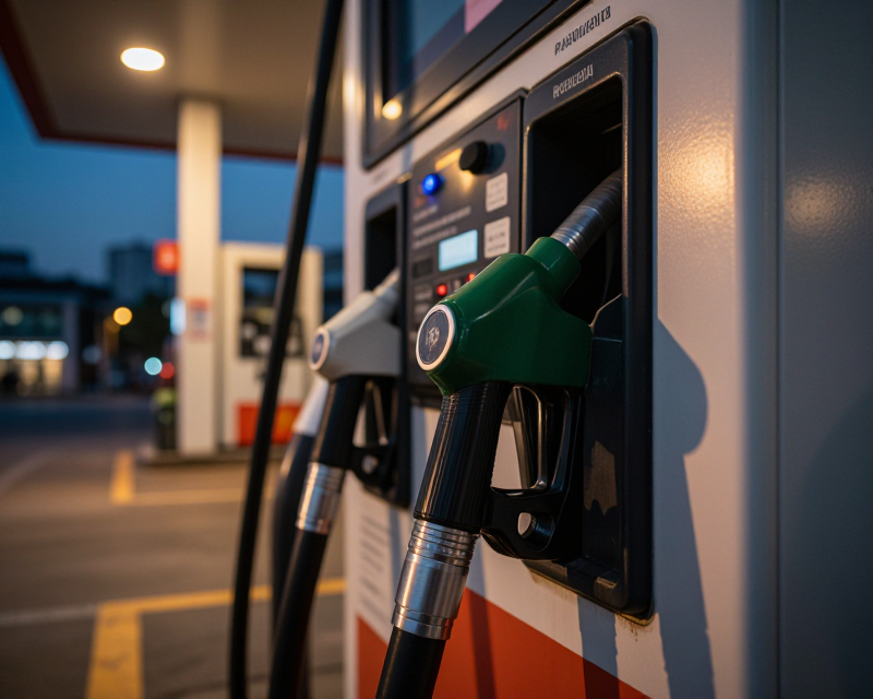 Cinematic Gas Station Scene