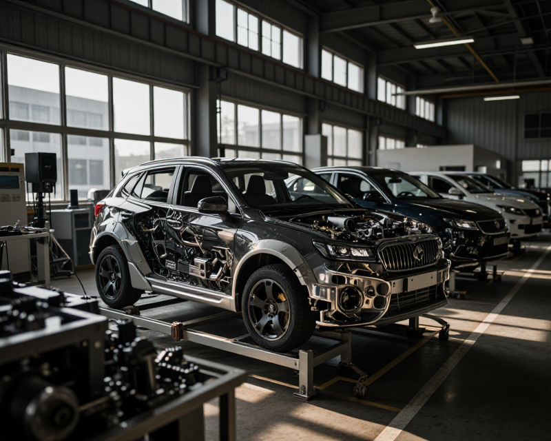 Industrial Tension in Automotive Factory