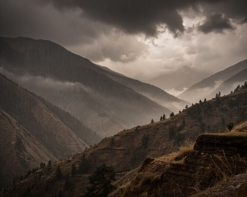 Atmospheric Nepal Landscape