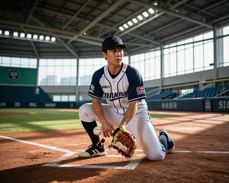 Baseball Training Scene