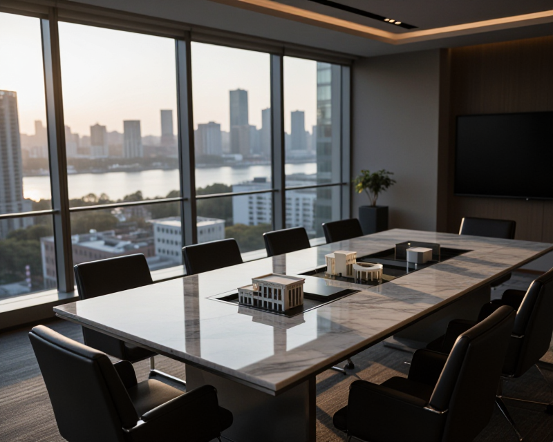 Modern Corporate Restructuring Concept