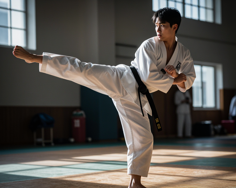 Taekwondo Poomsae Victory Moment