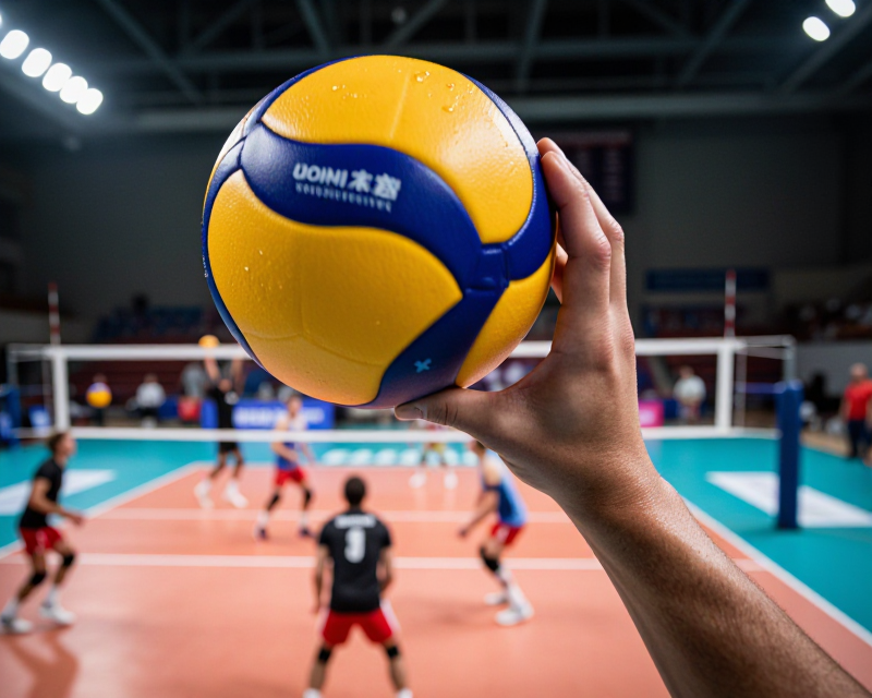 Volleyball Action Scene