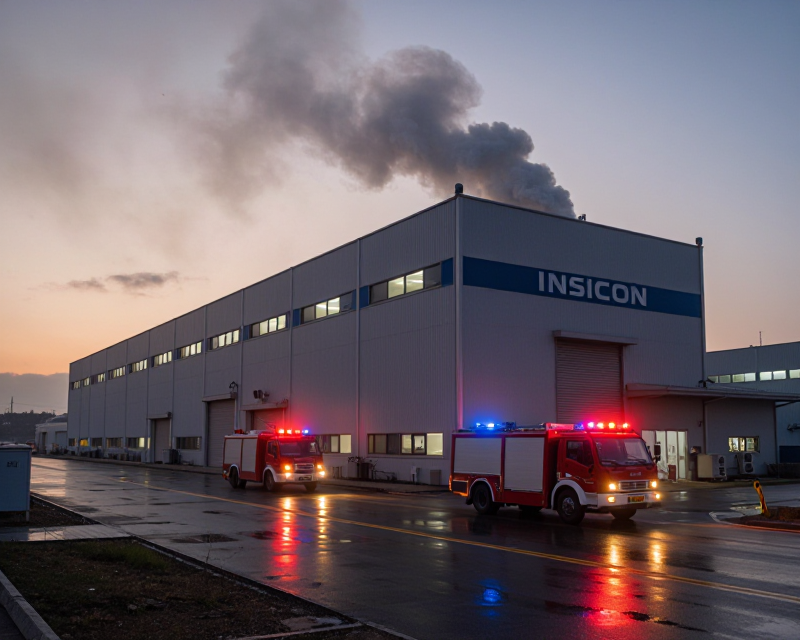 Incheon Logistics Center Fire Scene