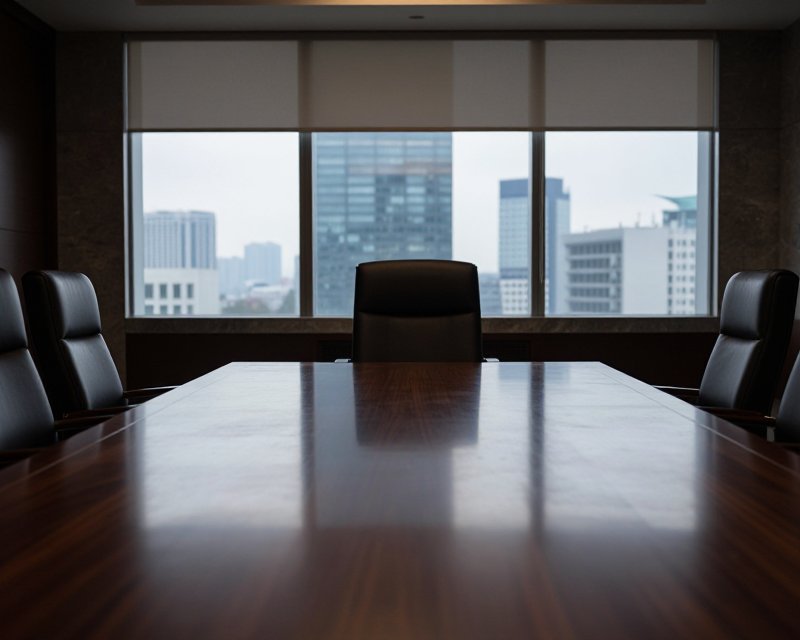 Empty Diplomatic Meeting Room