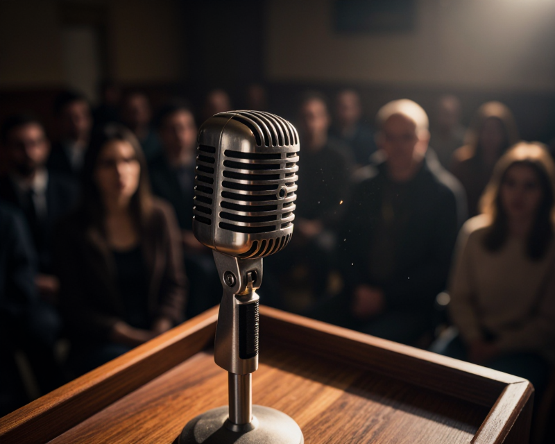 Political Town Hall Atmosphere