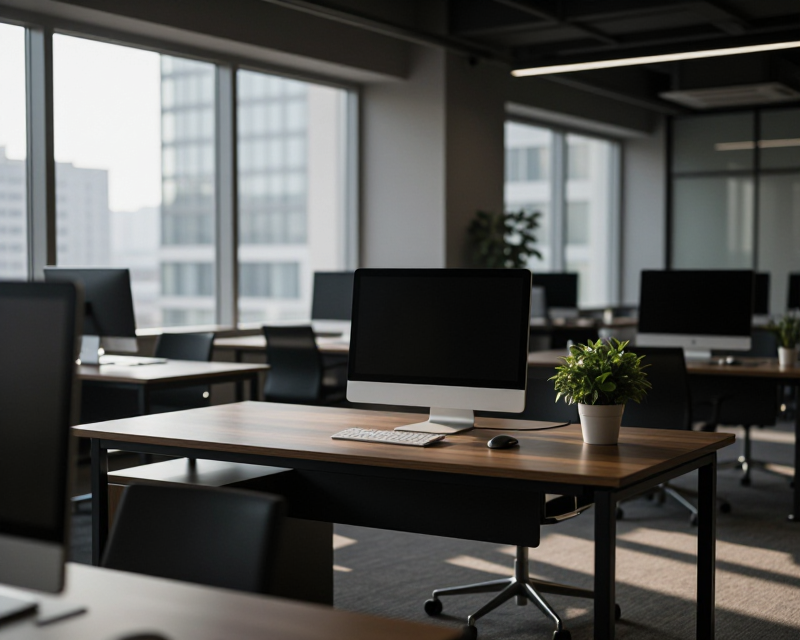Modern Tech Office Stillness