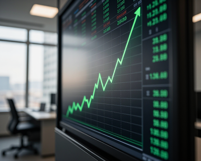Rising Stock Market Graph